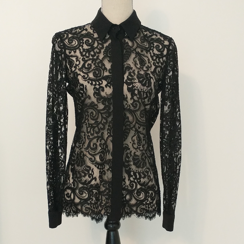 Gucci Black Lace Women's Top Size IT 38 (US 6/8)